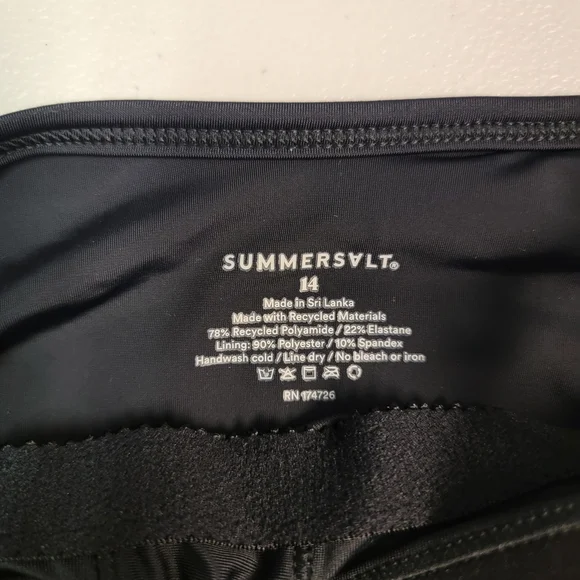 Summersalt Size 14 Black The High Neck One Piece Swim Suit Women’s - Picture 4 of 6